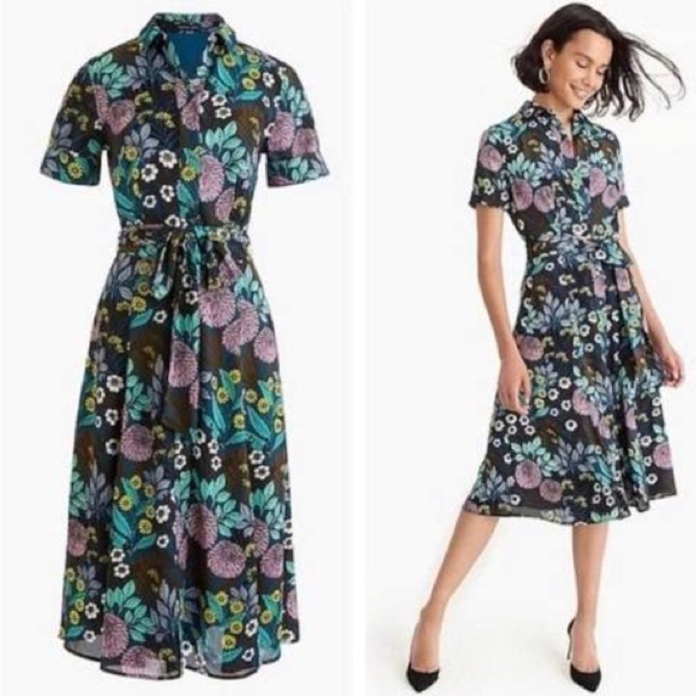 J.Crew Abigail Borg floral dress size 6